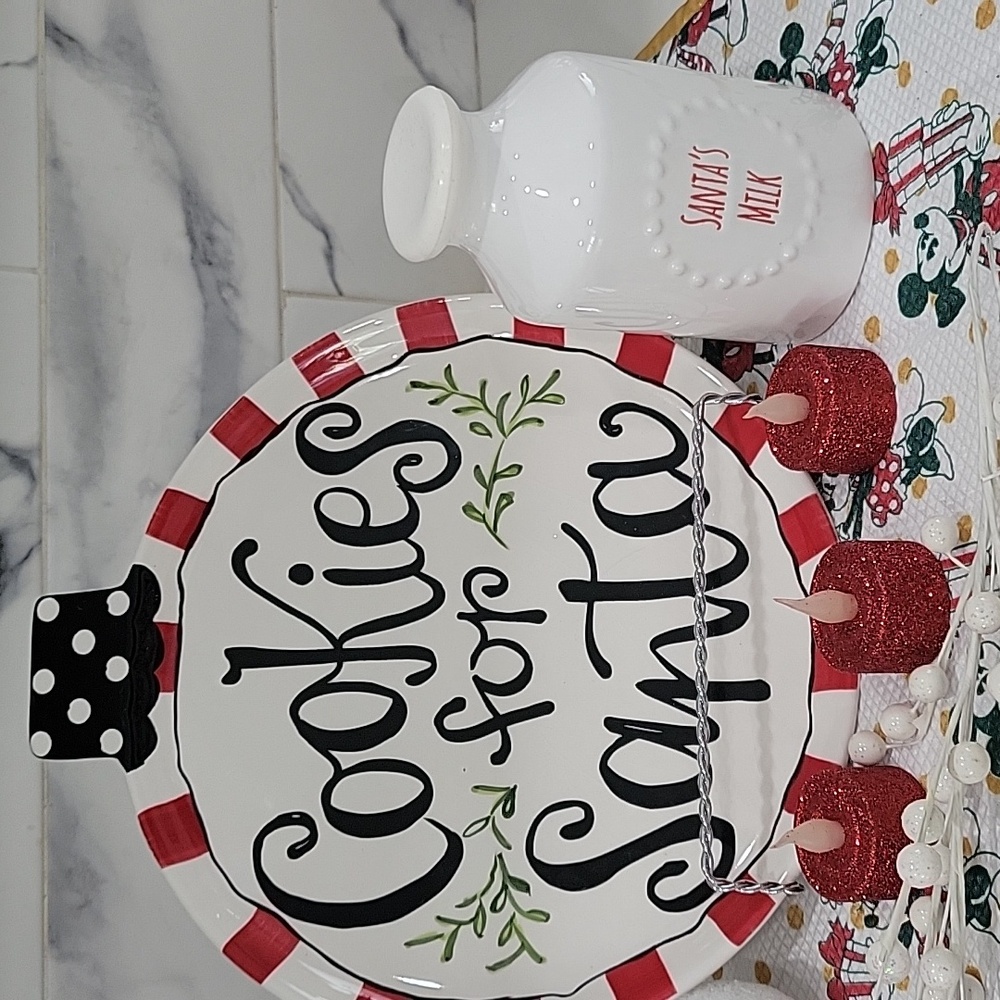 Cookie and milk bottle for Santa